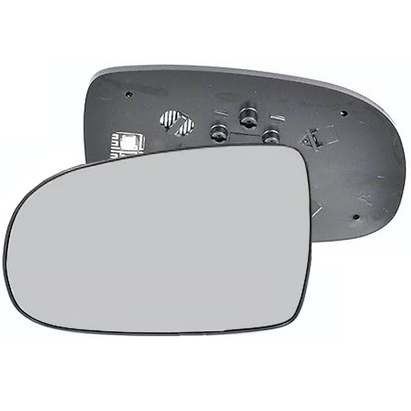 Left side wing door mirror glass for Vauxhall Corsa
