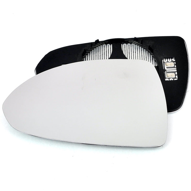 Left side wing door mirror glass for Vauxhall Corsa