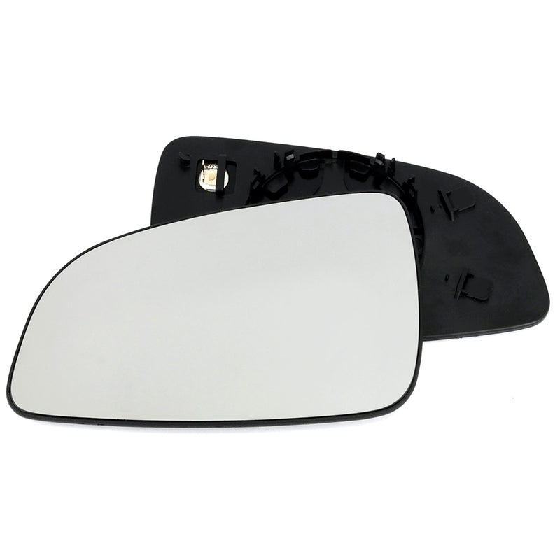 Left side wing door mirror glass for Vauxhall Astra