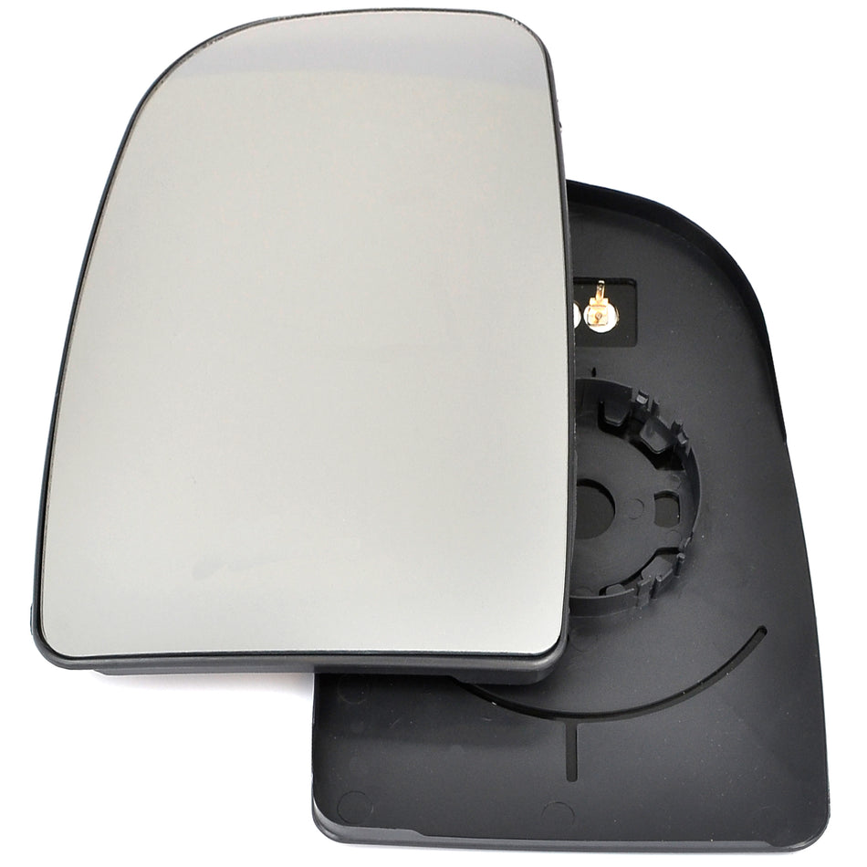 Left side wing door mirror glass for Citroen Relay, Fiat Ducato, Peugeot Boxer