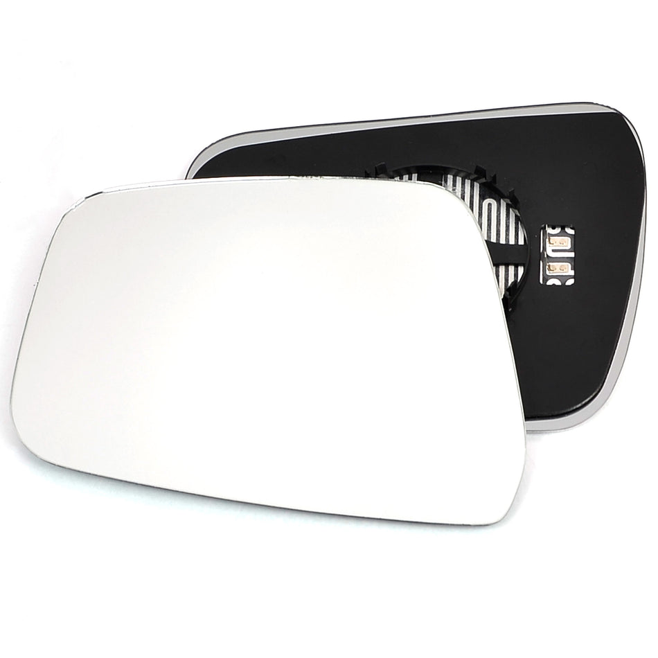 Left side wing door mirror glass for Nissan Navara