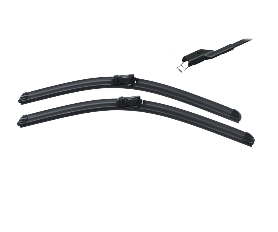 For Chrysler Ypsilon 2011-2016 Front Windscreen Wiper Blades Set